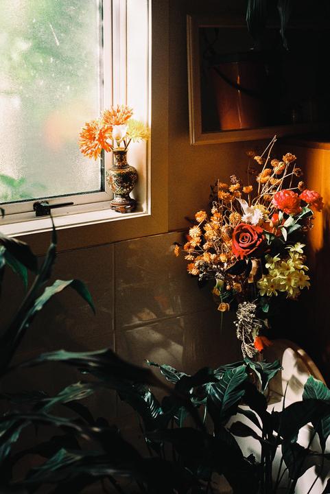 Bathroom Lighting - Nikon FA Portra 800