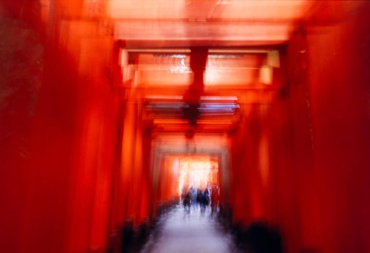 My Favorite Accident. Shaky Hands at Fushimi Inari. [Kodak Ektachrome E100, Canon EOS 1v, 16-35/50mm]