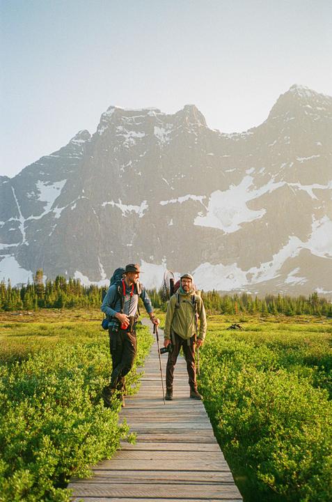 In the Mountains of Jasper National Park [Canon Sure Shot 90u II, Fuji 400]