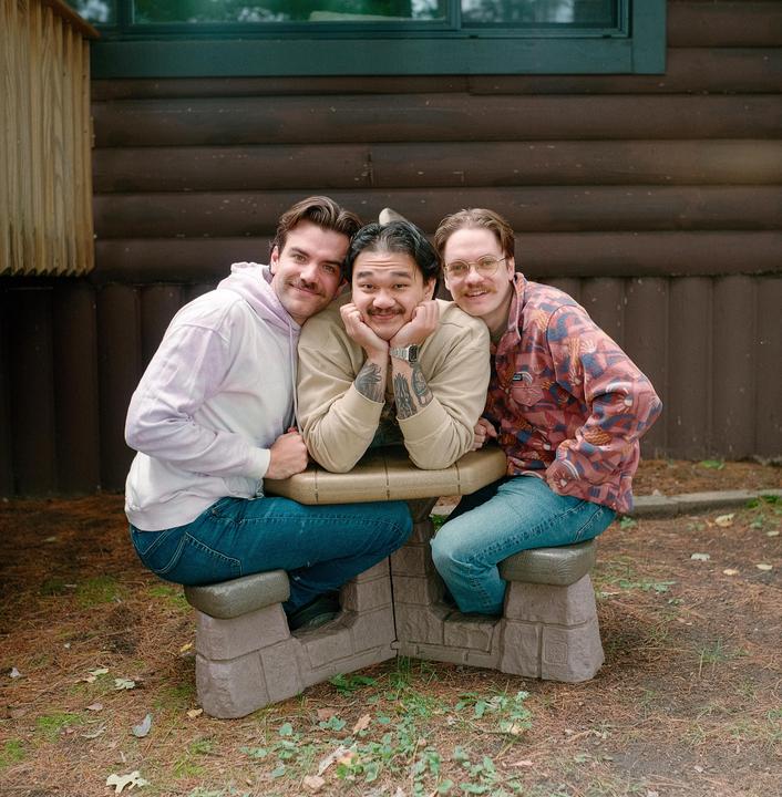 Bachelor Party Self-Portraits (Yashica-D, 80mm f/3.5, Lomo 400)
