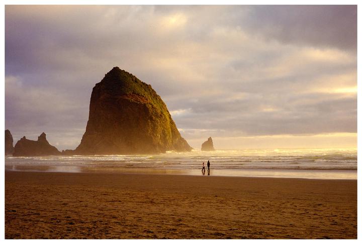 Sunset at Haystack Rock [Mamiya 6 | Portra 400]
