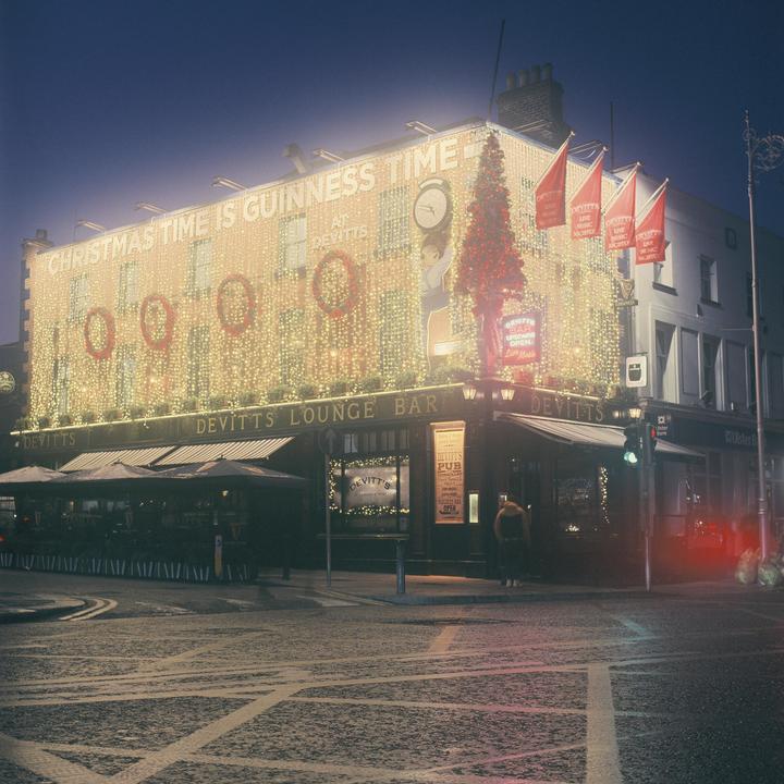 Christmas Time is Guinness Time. [Yashica Mat-124 | Kodak Ektachrome 160T Expired in 2002]