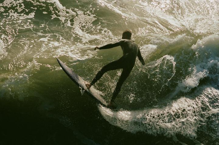 Surfer caught with Minolta x700 and shot on Kodak Gold 400(if I’m remembering right)
