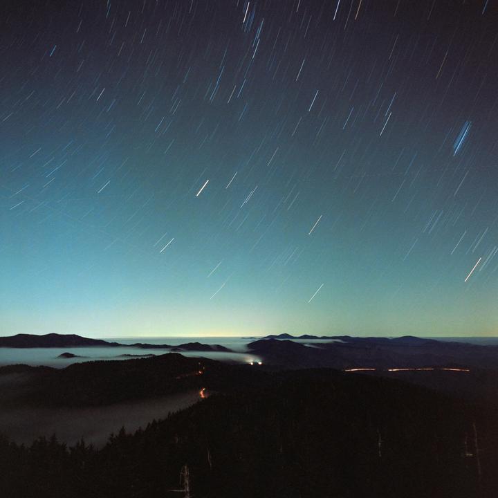 Across the stars (Mamiya C330, 55mm f/4.5, Fuji Pro 400H)