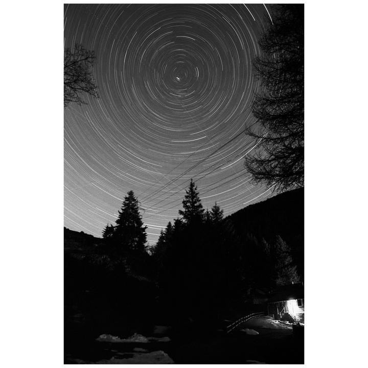 Finally got that Polaris shot - Nikon F2 | 28mm F2 AI | Delta 100 shot at f4 for two hours