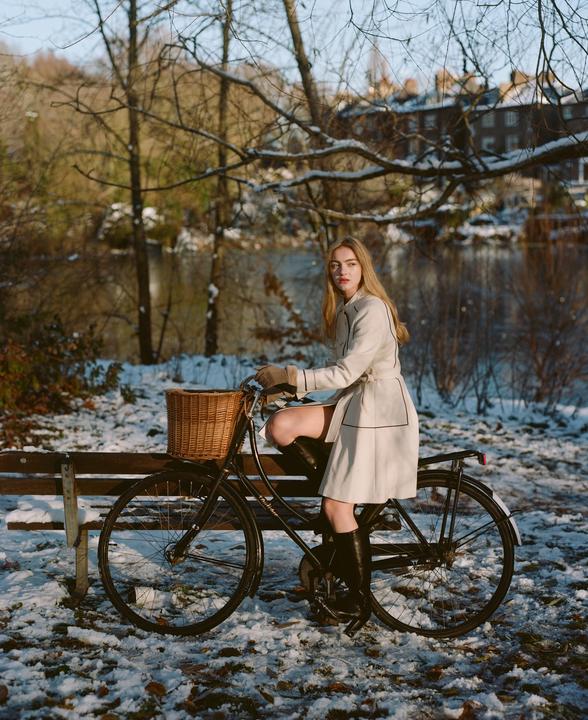 Winter Ride (Pentax 67, 105mm 2.4, Kodak Portra 400)
