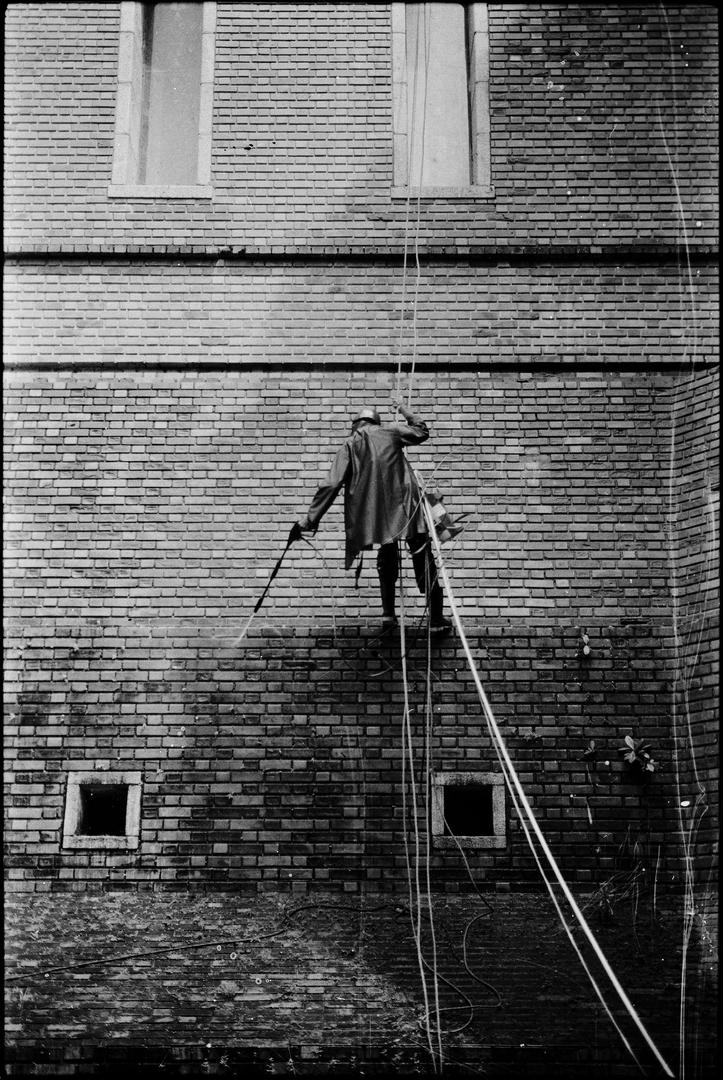 Decontamination. [Leica M3 | Nokton 50mm f1.5 II | Ilford Delta 100 | Self dev/scan], shot on leica m3 with ilford delta 100