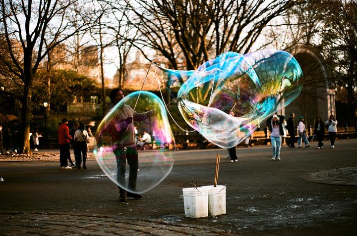 Winter In Central Park (Canon F1, 50mm, Portra 160 shot at 100)