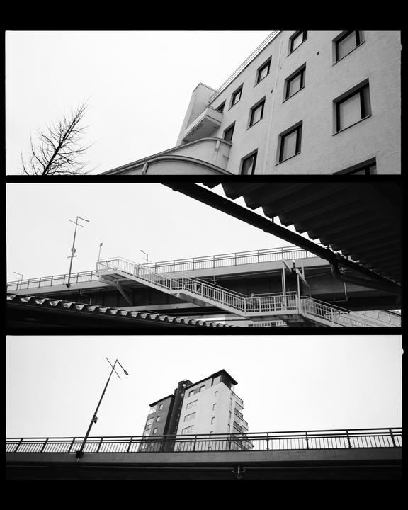 scenes from my small town [ fakepan | 47mm | b&w conv. portra | Epson V600 ]