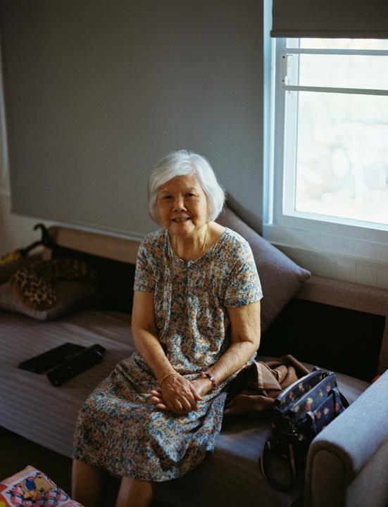 My 89 y/o grandma on [Pentax 6x7, Expired Lomo 100]