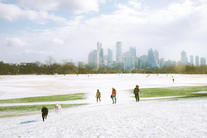 Texas Snow Day, Leica m6, Voigtlander 28mm f2 + Portra 400