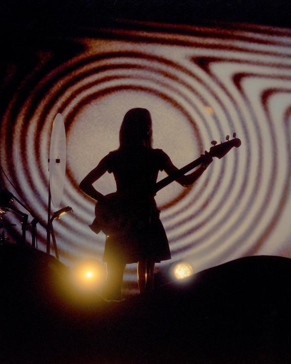 "She plays bass" [Portra 800, Hasselblad H3 100 2.2]