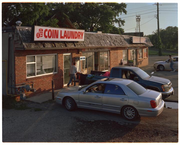 Coin Laundry // Chamonix 45 N-2, Nikkor 150mm f/5.6, Portra 160