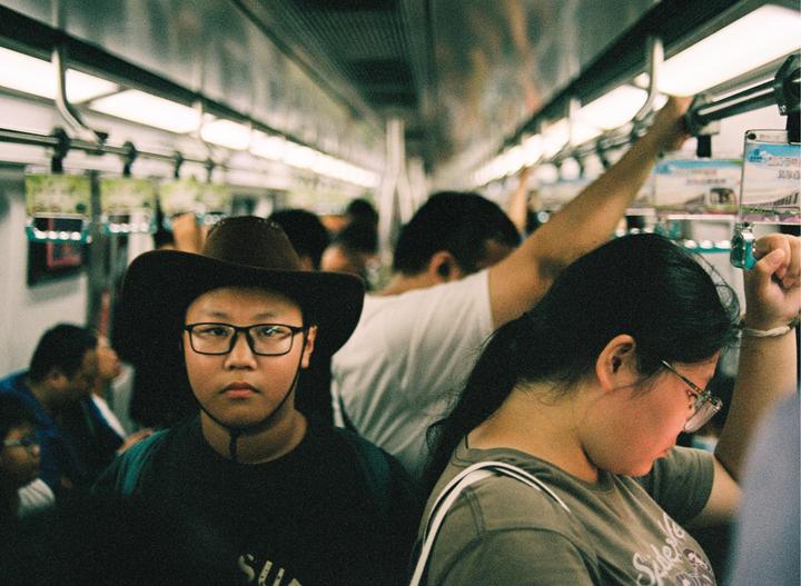 Stranger on the Subway, Shanghai, 2023.