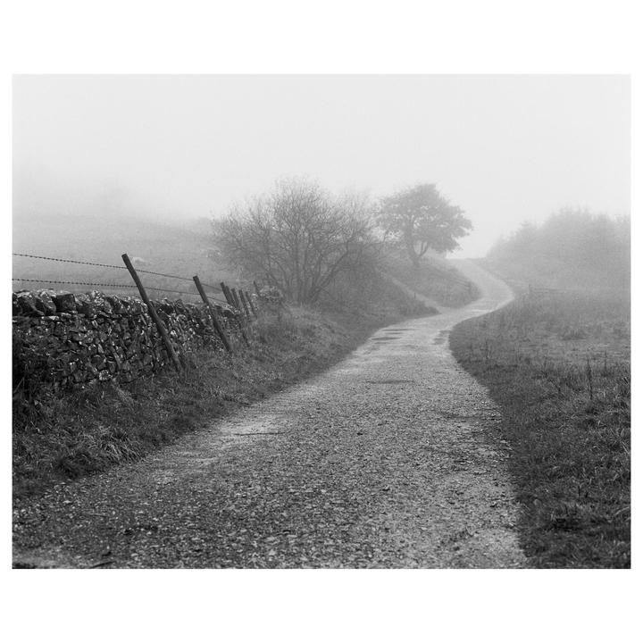 Macclesfield Forest in fog, October 2024. Kentmere 400, Ilfosol 3, Hasselblad 503CX.
