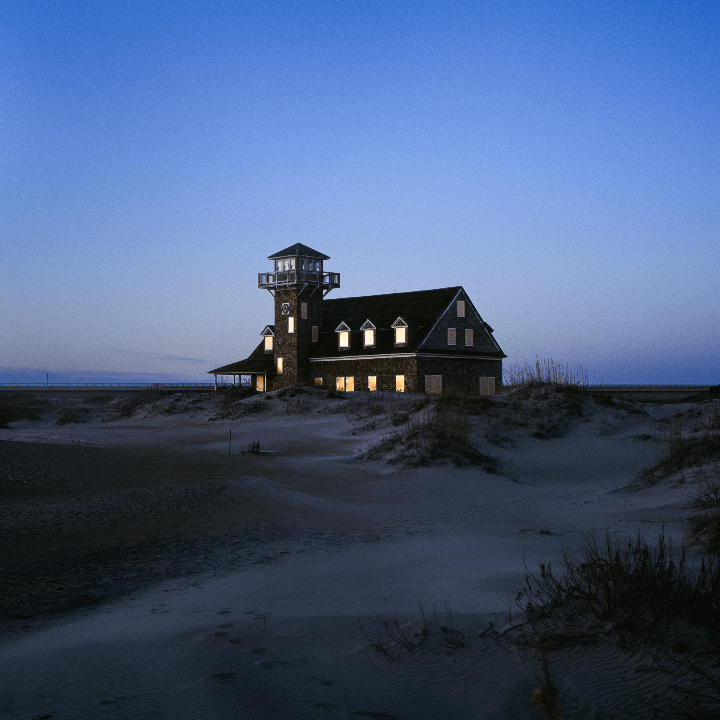 Oregon Inlet Station in OBX | Mamiya 6 | Ektachrome E100