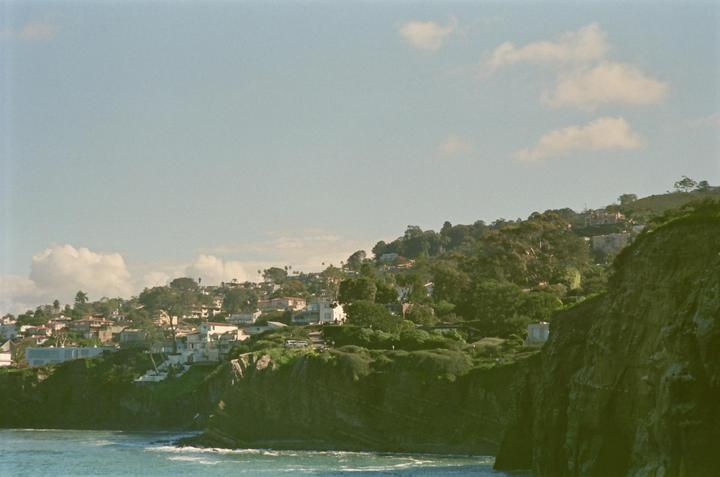 Studio Ghibli background cel, La Jolla CA, CanonAE1, Fuji400
