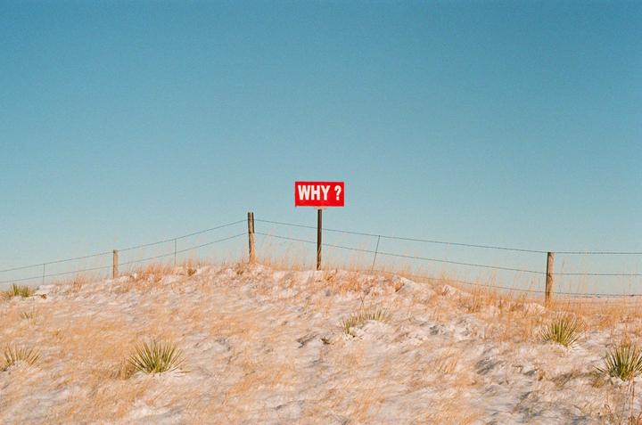WHY? Shot in Southeastern Wyoming. (Canon A1, f/1.4, Fuji 400) [OC]