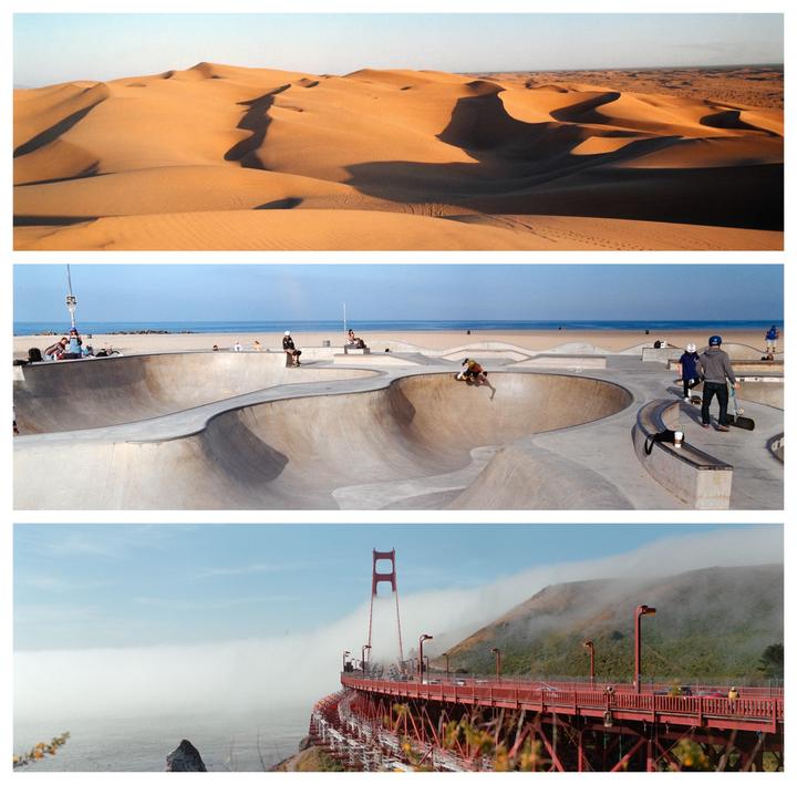 Cali Pano’s. Pentax 6x7. 45mm f4. Various 35mm Kodak stocks.