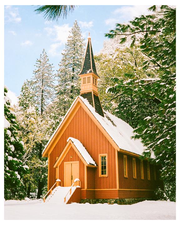 snow day in yosemite | minolta CLE + m-rokkor 40mm f/2 | portra 400