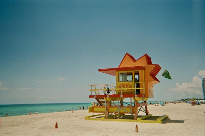 Miami Beach shot on Disposable Camera
