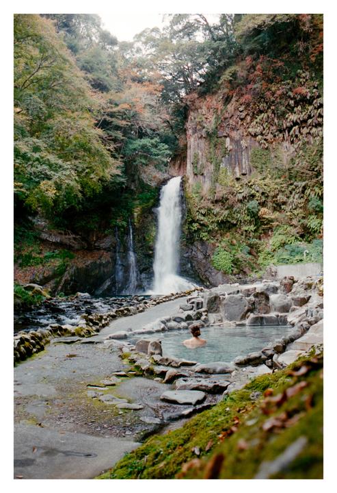 Onsen Under the Falls - Pentax PZ-1p, Portra 400