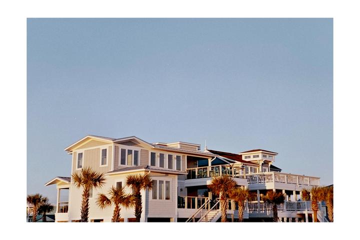 Beach house in the sun [ Contax T • Ektar 100 ]