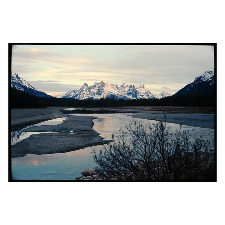 Sundown in Jasper backcountry. Canonet QL17 + Ultramax 400
