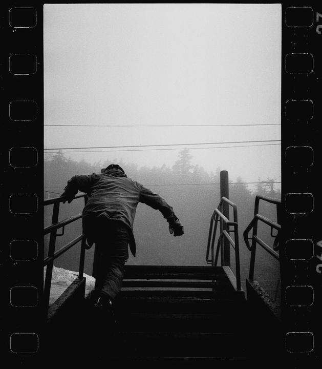 Up Stairs [Rollei 35 S, Kentmere 400]