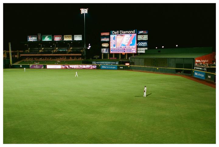 Took my Nikon to a baseball game for the first time | FM2n | Portra 400