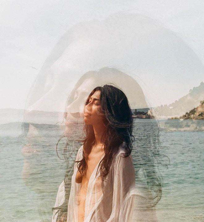 Triple exposure (Pentax LX, Fujifilm C200)