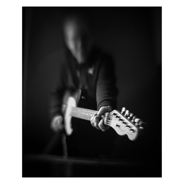 Fender Telecaster, Graflex Speed Graphic, an unknown modified enlarger condenser lens, Fomapan 400 @800, Adox XT-3 developer.