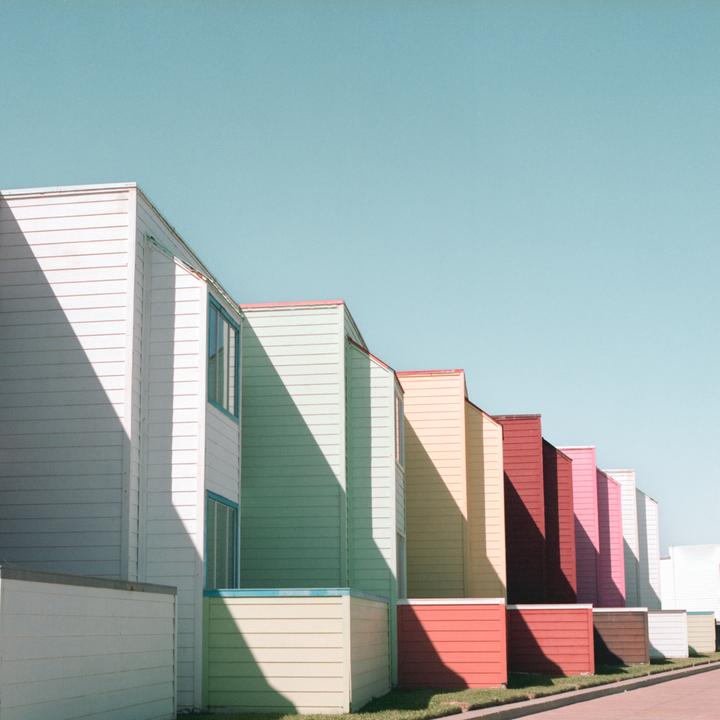 Seawall Blvd, Galveston TX. Hassie 500CM, Fuji 400H