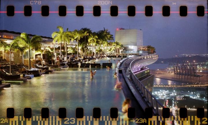 Rooftop view by the Agfa Isolette III