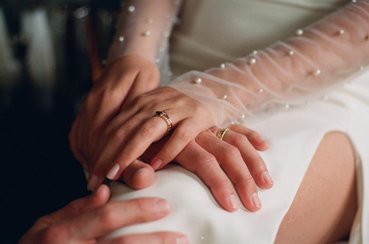 wedding on portra 800