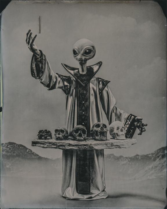 The Magician. 8x10 Wet Plate Collodion.