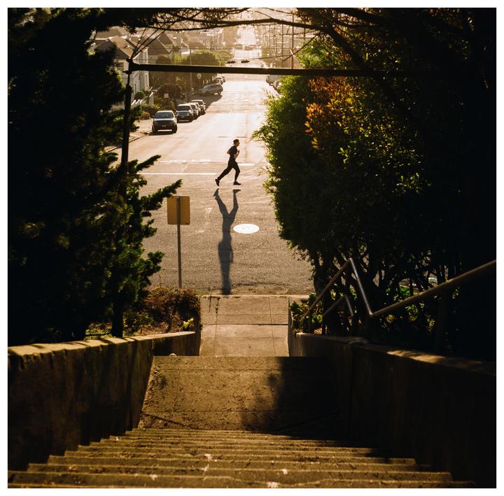 The Floating Runner • Rolleiflex 3.5b - Kodak Gold 200