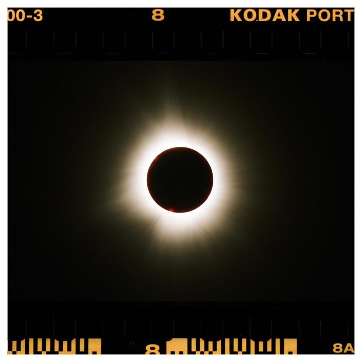 Totality, Diamond ring, and Contact Sheet - Canon A2e & Portra 800