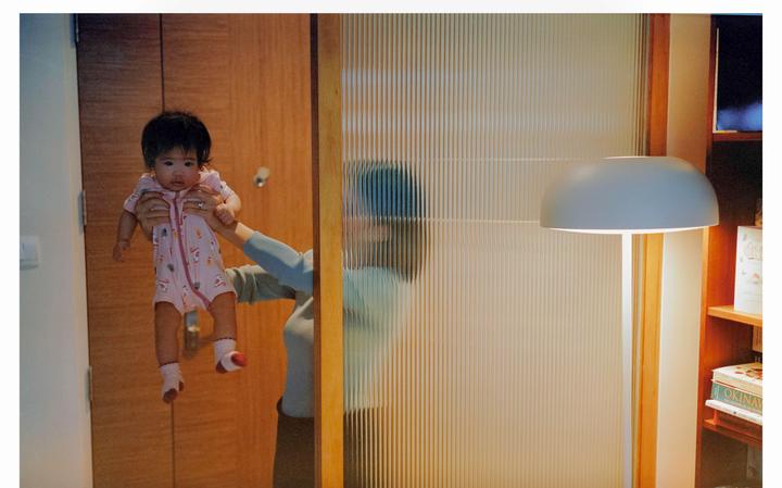 My kiddo and wifey [Fuji GW690iii / Portra 400]