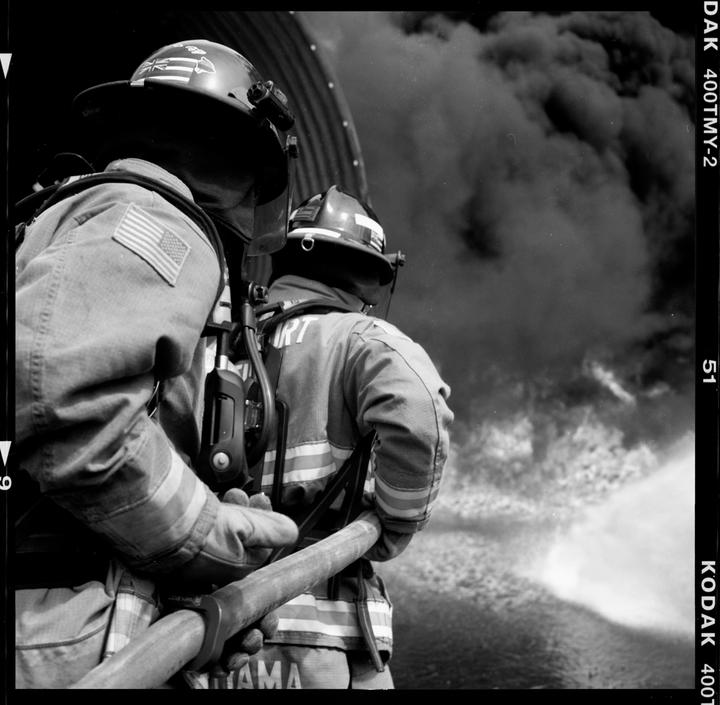 Training Fire with Jet Fuel: Minolta Autocord, TMAX 400 - Leica M3 Summilux 50mm, Kodak Double X.