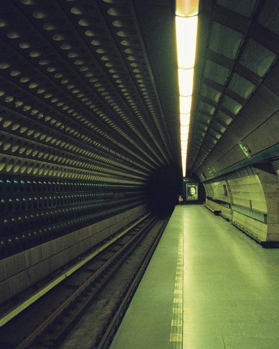 Prague Metro Stations | Canon Ex Auto | Canon lens 35mm | Kodak Portra 800
