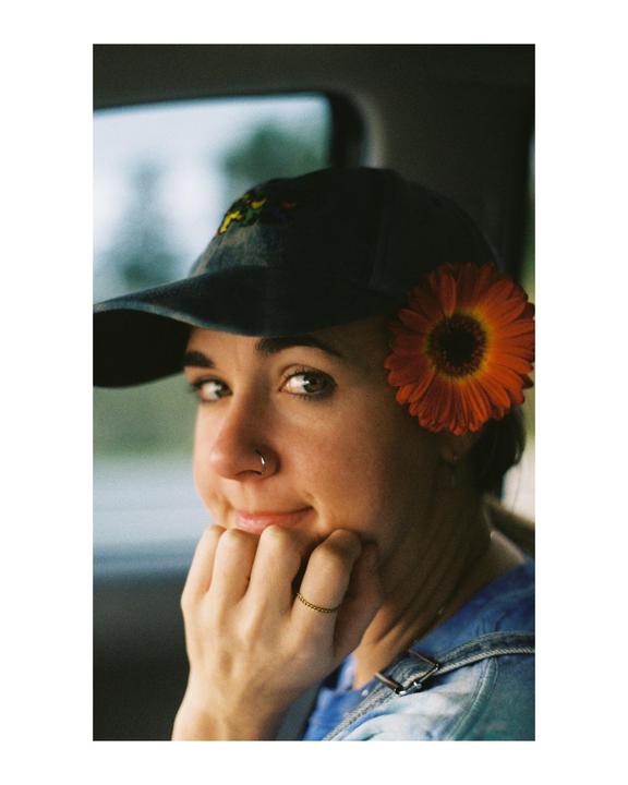 A photo of my girlfriend on Kodak Gold 200 with a Pentax k1000 50mm f2