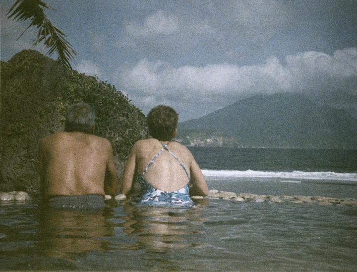 Photo of my parents on 30yr expired Kodak Gold 200 110, Minolta Weathermatic A