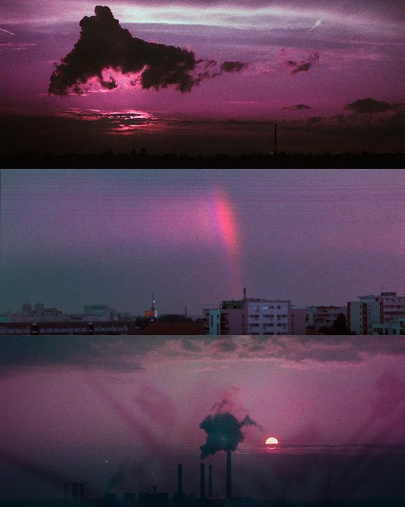 Where rainbows ripple and shadows dance (Nikon F3, Lomo Purple)
