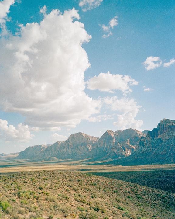 Blue skies at Red Rock [Olympus XA | Fuji 400]