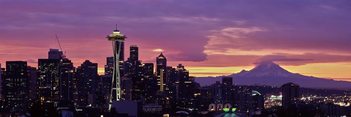 Seattle pano sunrise [Shen Hao tfc617, 300 5.6, E100]
