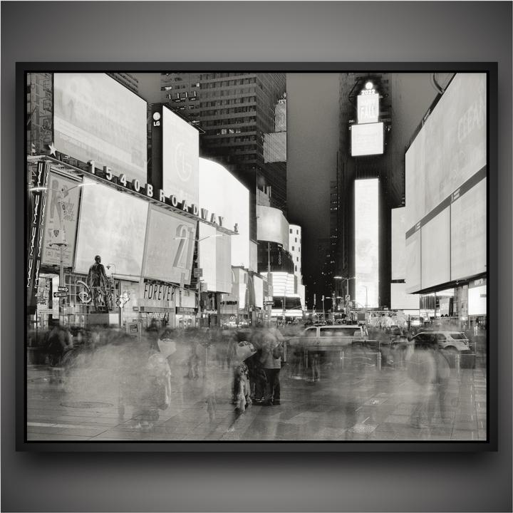 I dragged my dorkiest camera to NYC so I could overcome my fear of photographing in public. Call it “Exposure Therapy” (Graflex Speed Graphic, Fuji 135mm, HP5+, f/32 @ 90s, solarization in post)