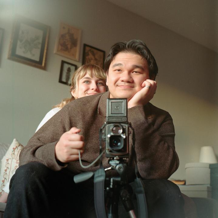 My fiancé and I (Yashica-D, 80mm f/3.5, Gold 200)