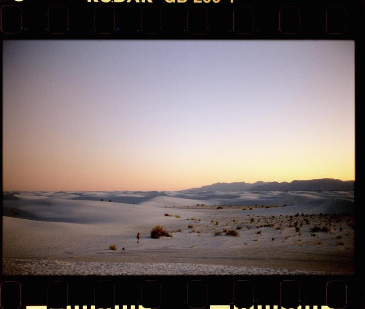Sunset over White Sands [Canon F-1n, FD 35-70, Kodak Gold 200]