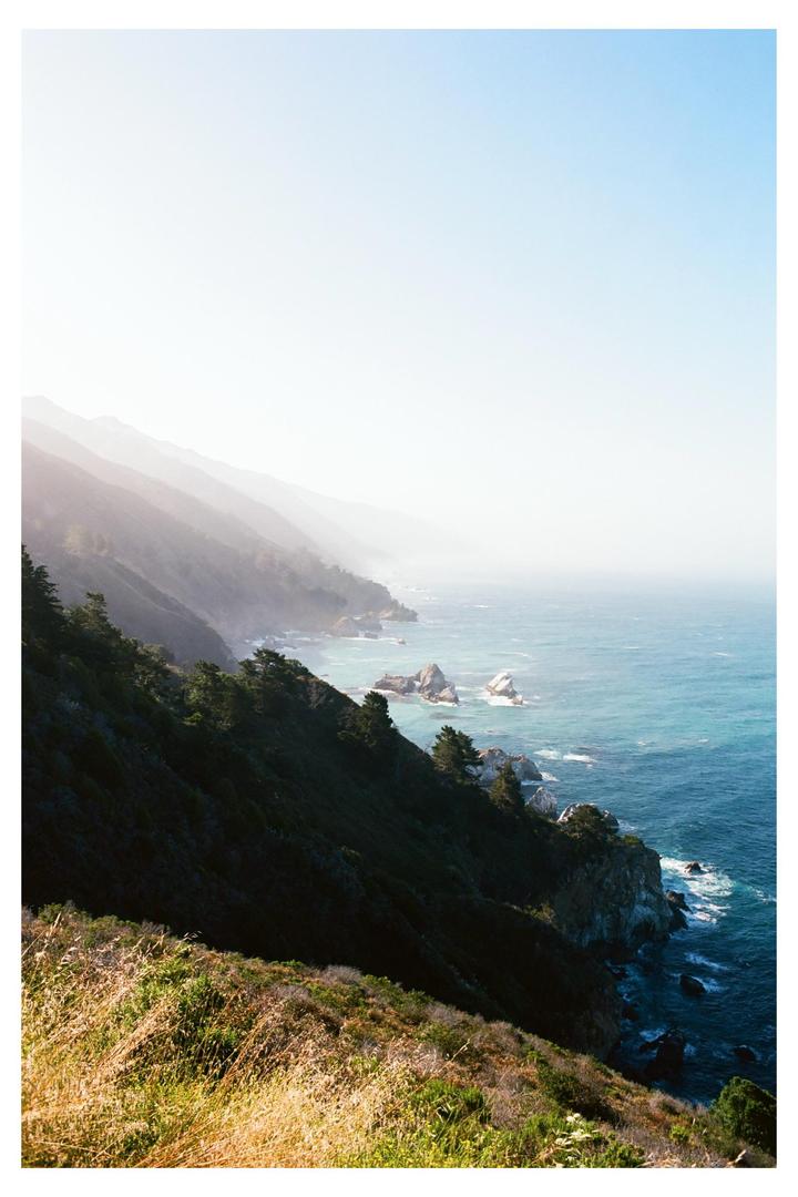 Coast of California [Nikon F3, 28mm Nikkor f/2.8, Portra 400], shot on nikon f3 with kodak portra 400